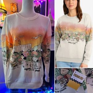 NWT Peanuts Snoopy sweatshirt “Happiness is trick-or-treating with your friends”
